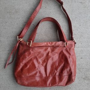 Hobo brown leather purse